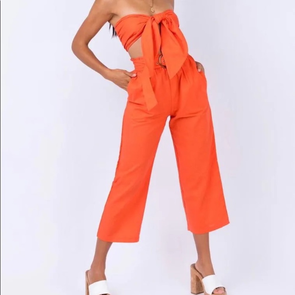 SOLD Princess polly orange two-piece set